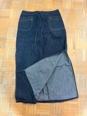 Contrast Jeans denim skirt